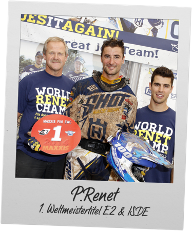 1. Weltmeistertitel E2 & ISDE - P. RENET