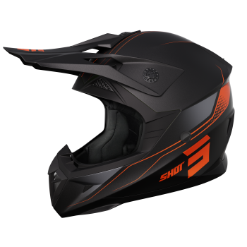 Casque cross LITE RUSH SHOT Bleu/Orange/Blanc - , Casque Cross