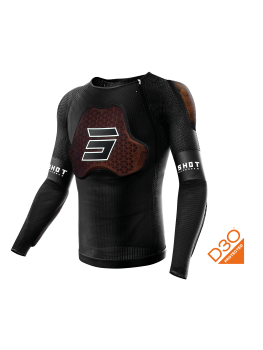 Protections genoux RACE GENOUILLERES RACE D3O SHOT noir/orange