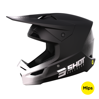 Shot - Casque Trek Rally Noir Mat / Jaune fluo