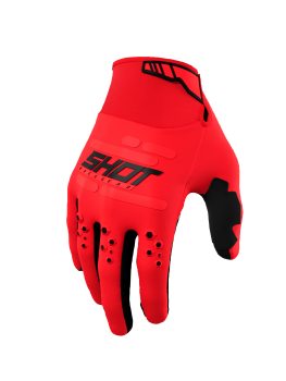 Gants cross adulte SHOT US ROUGE BLEU - EuroImportMoto Dirt bike